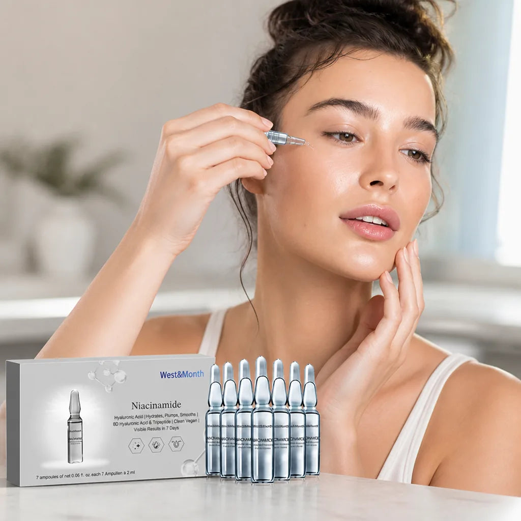 Anti-Aging Serum Collagen Peptides Hydrating Brightening 7 Bottles