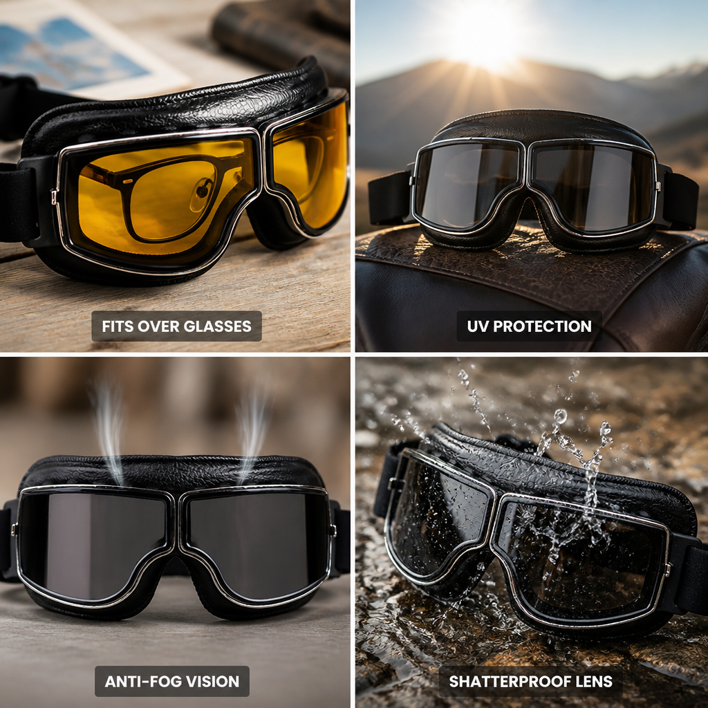 Anti-Fog & UV Protection Over-Glasses Goggles