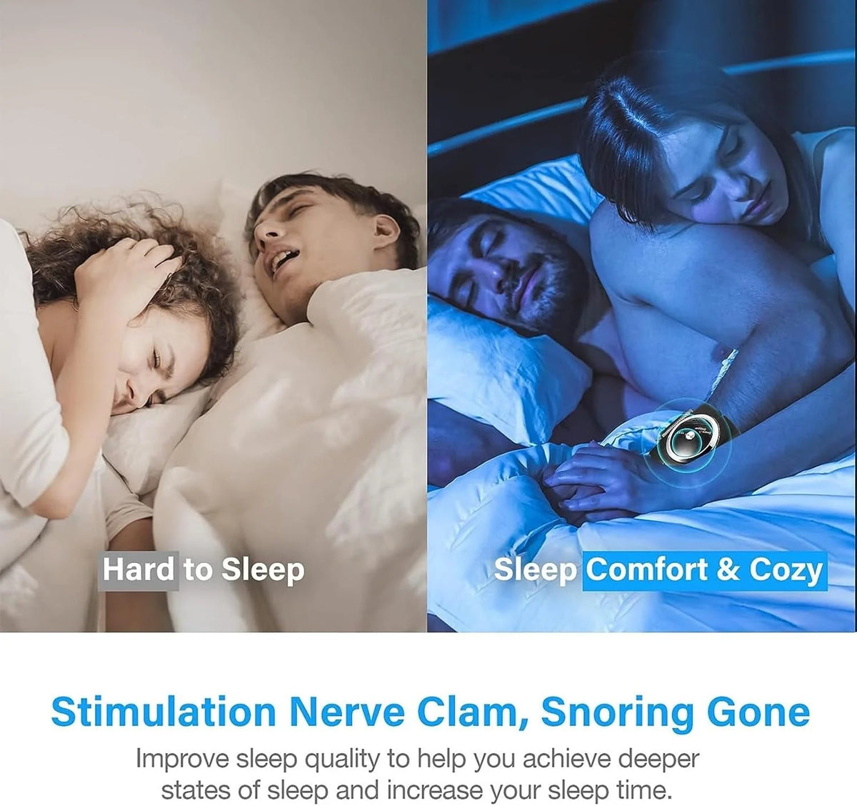 Anti-Snore Wristband Auto Snore Detection & Pulse Stimulation
