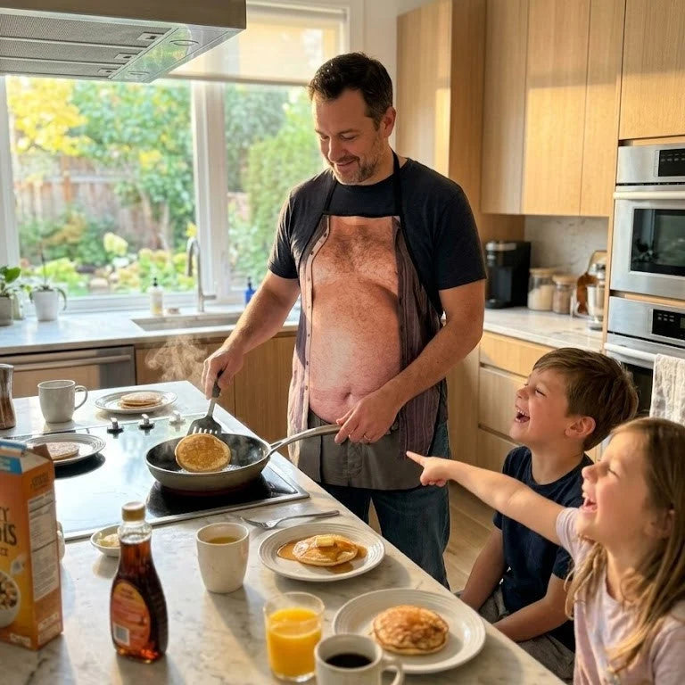 Apron Funny Dad Joke Print Lightweight Non-Woven Fabric
