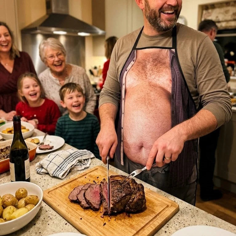 Apron Funny Dad Joke Print Lightweight Non-Woven Fabric
