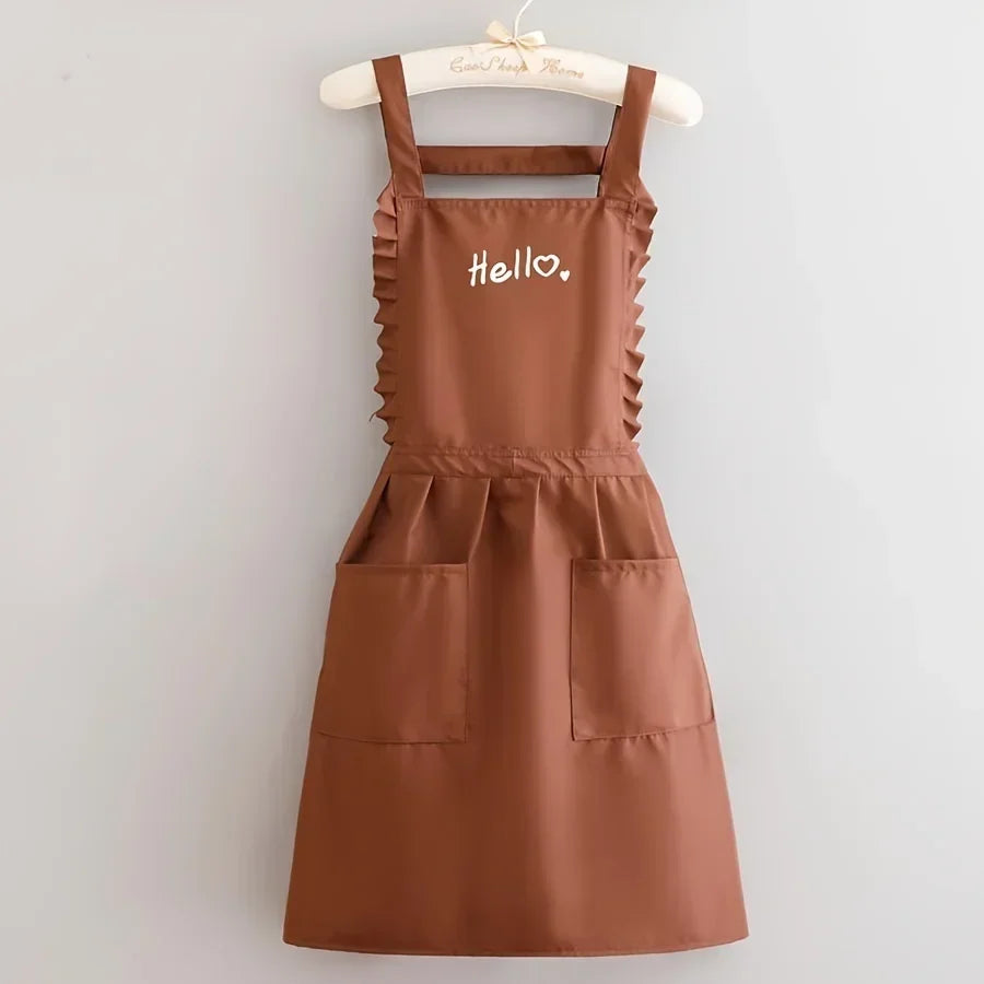 Apron Waterproof Coated Fabric Fitted Bodice
