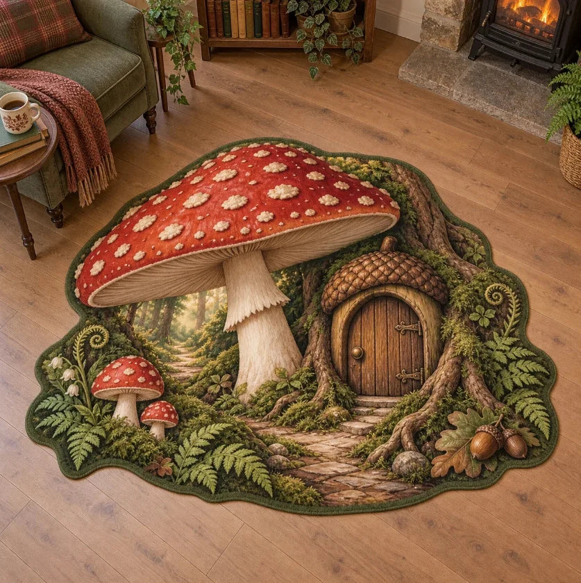 Area Rug Highland Cow Print Soft & Durable Rustic Decor