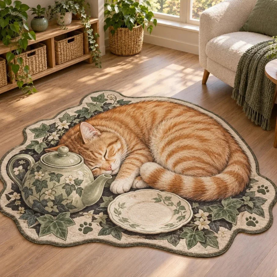 Area Rug Highland Cow Print Soft & Durable Rustic Decor
