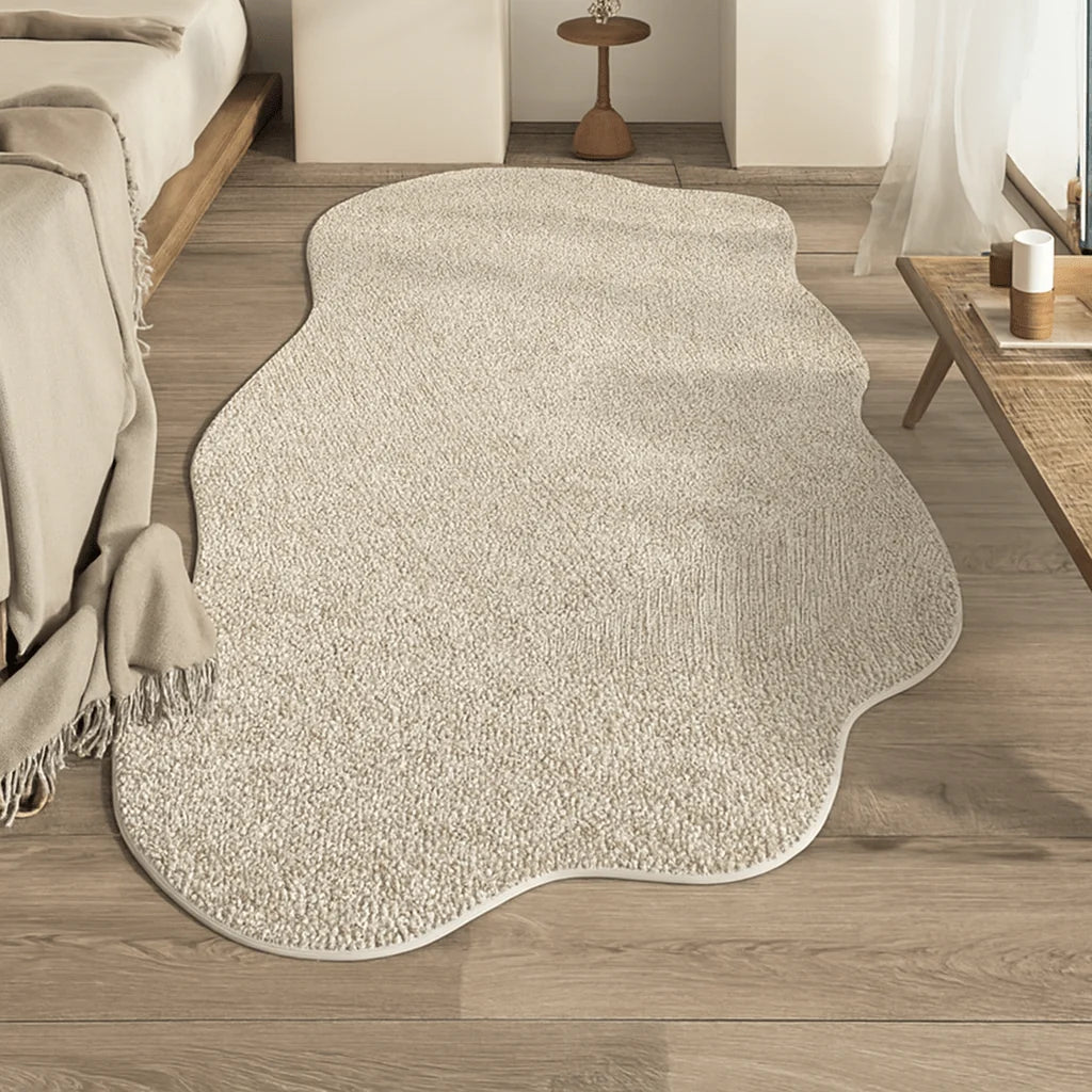 Area Rug Soft Polyester Non-Slip Backing Abstract Design