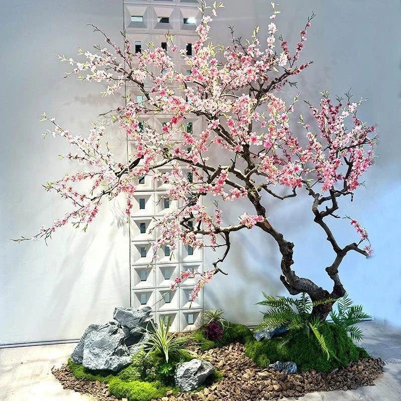 Artificial Cherry Blossom Tree Lifelike Blossoms No Maintenance