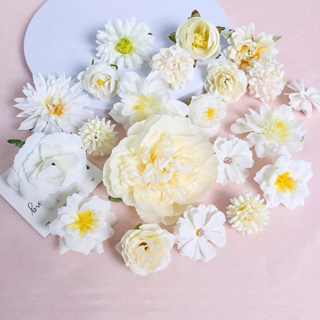Artificial Daisy Bouquet Bendable Wired Stems No Water Needed