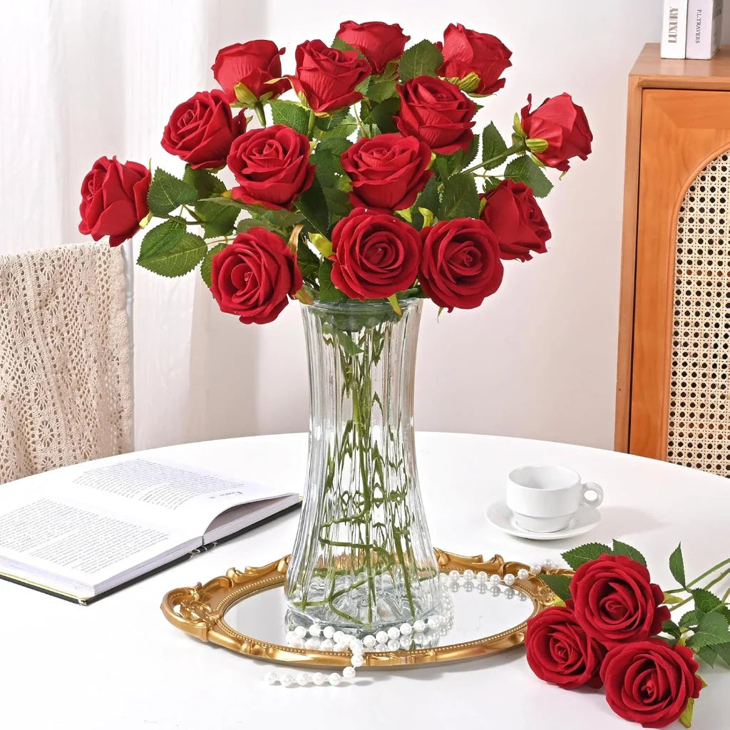 Artificial Flower Set Coordinated Wired & Trimmable Stems