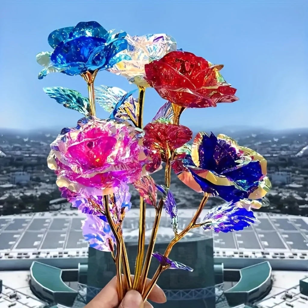 Artificial Rose Bouquet Lifelike Blooms Wired Stems