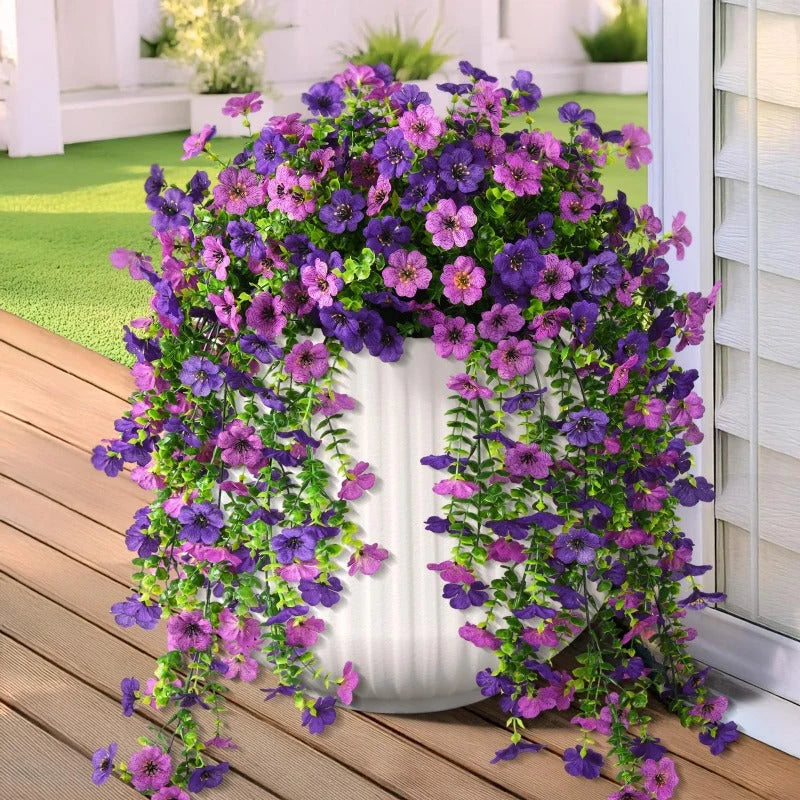 Artificial Trailing Flowers UV-Resistant Bendable Branches
