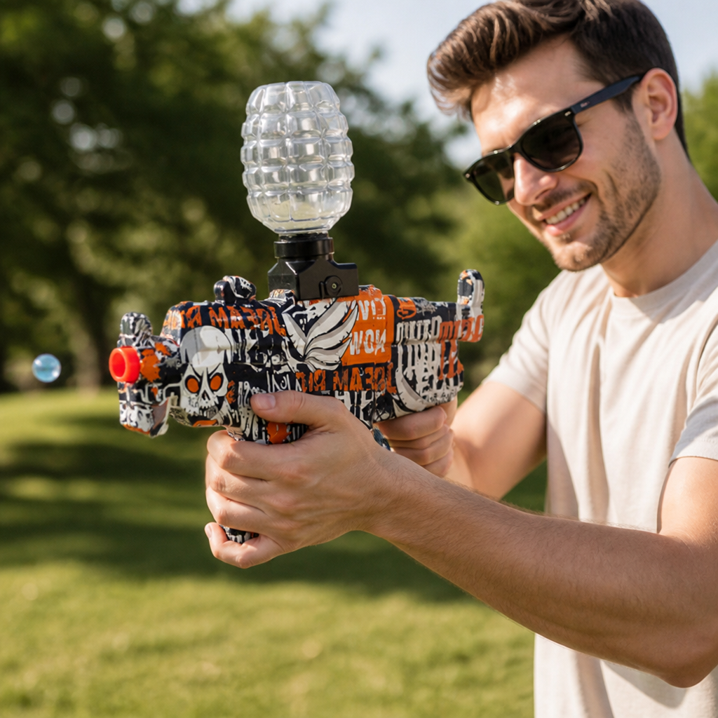 Automatic Rechargeable Long-Range Gel Blaster