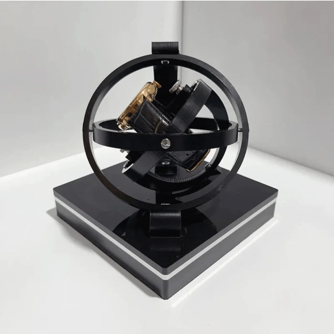 Automatic Watch Winder Wooden Case Quiet Motor Multiple Rotation Modes