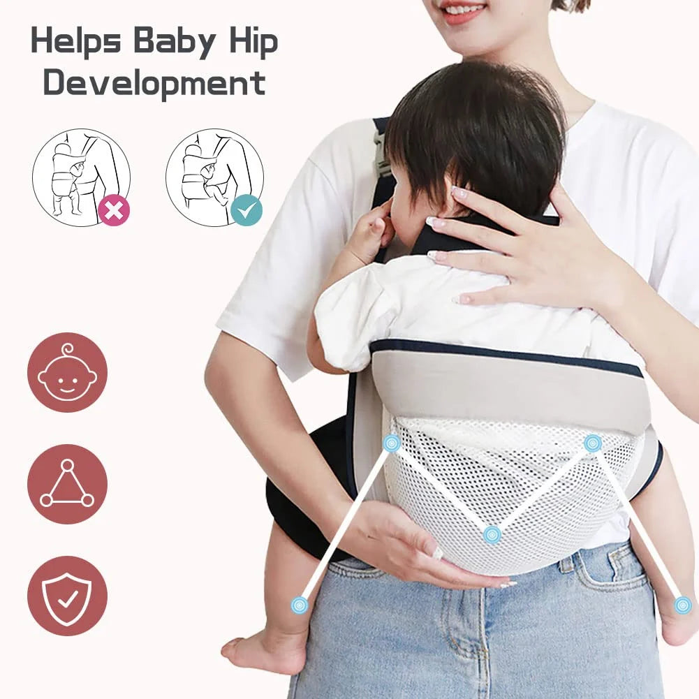 Baby Carrier Wrap Adjustable Fit & Breathable Mesh