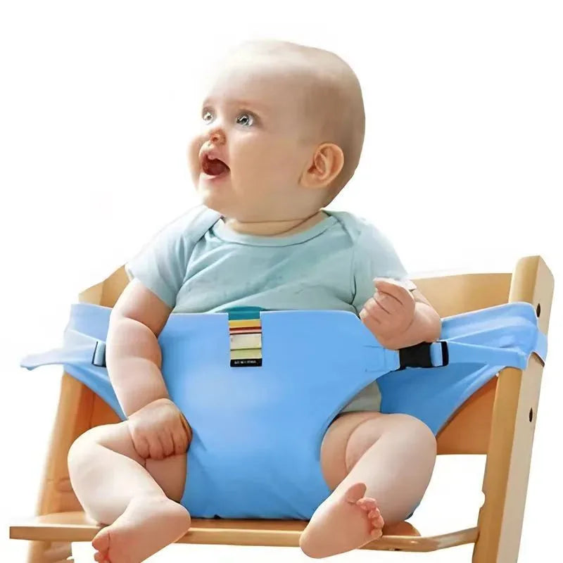 Baby Chair Safety Harness Adjustable Straps Compact Foldable Design