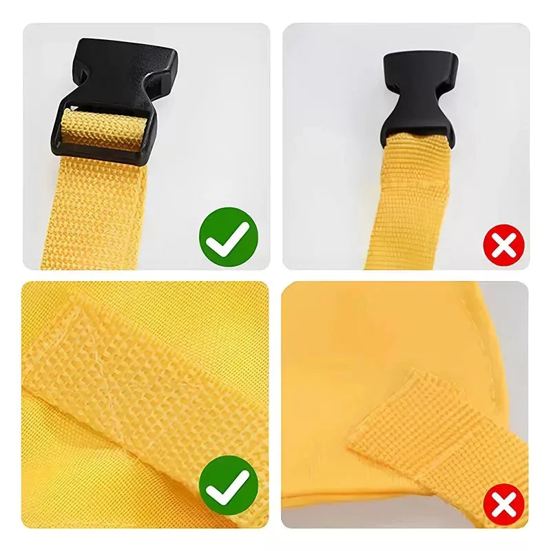 Baby Chair Safety Harness Adjustable Straps Compact Foldable Design