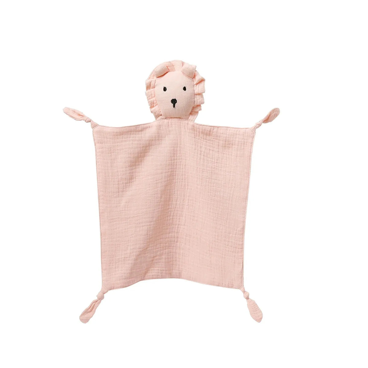 Baby Comfort Blanket Animal Head Soft Breathable Muslin Washable