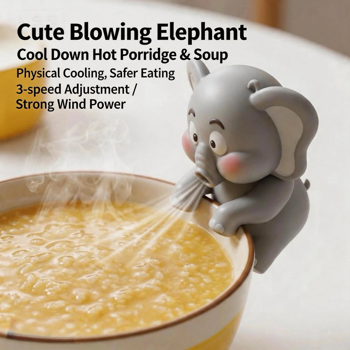 Baby Food Cooling Fan USB-Powered Cup-Hanging Design