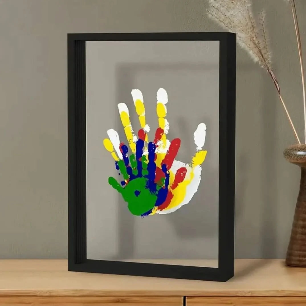 Baby Keepsake Frame Wooden Handprint & Footprint Clay Kit