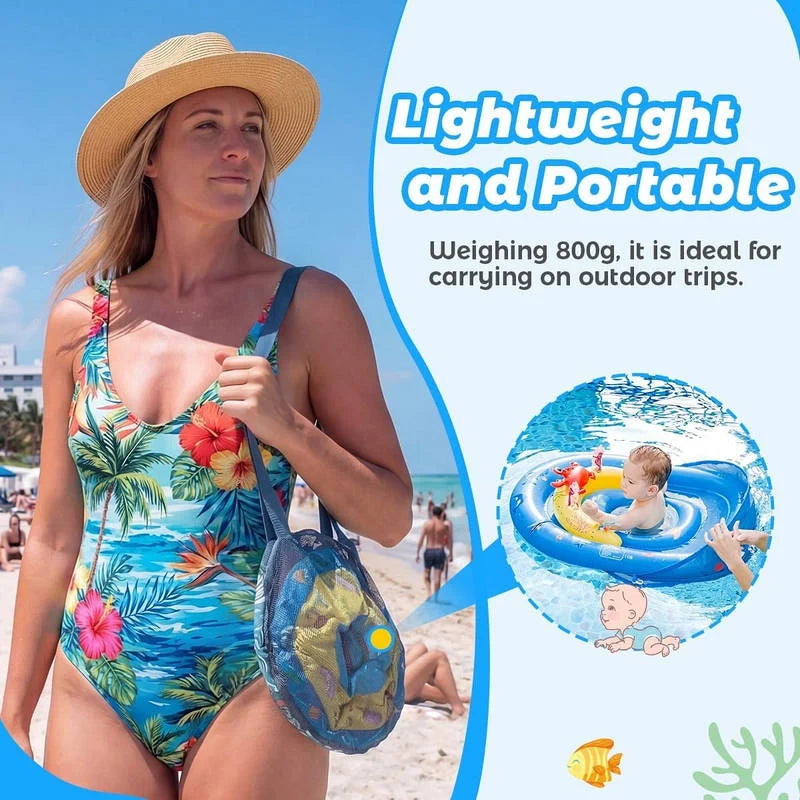 Baby Pool Float UPF50 Canopy Dual-Chamber