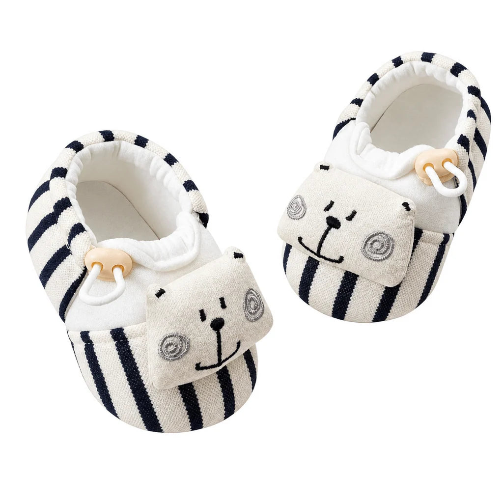 Baby Pre-Walker Shoes Non-Slip Soft Sole Breathable Cotton Blend