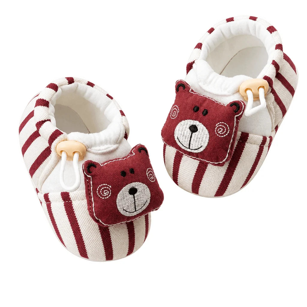 Baby Pre-Walker Shoes Non-Slip Soft Sole Breathable Cotton Blend