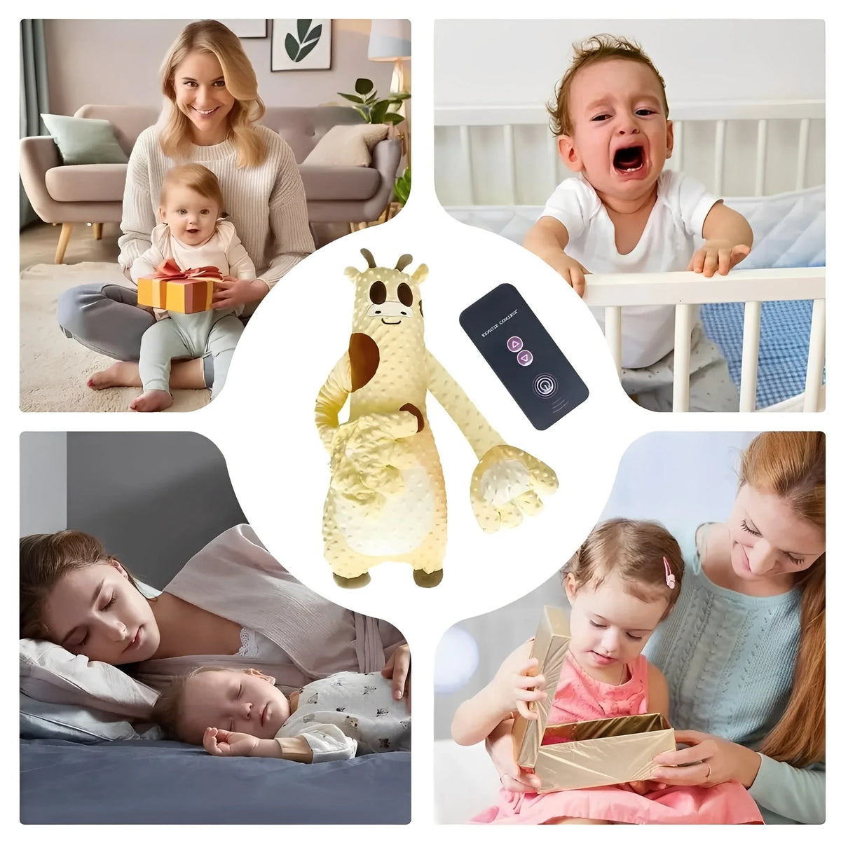 Baby Sleep Aid Rhythmic Patting Rechargeable Remote-Controlled
