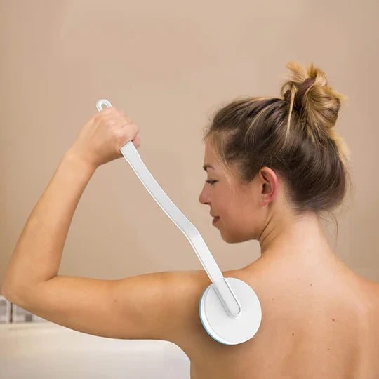 Back Lotion Applicator Extended Handle Detachable Rolling Heads