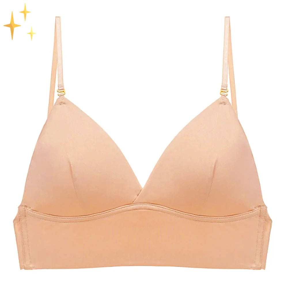 Backless Bra Seamless Adjustable Straps Removable Padding