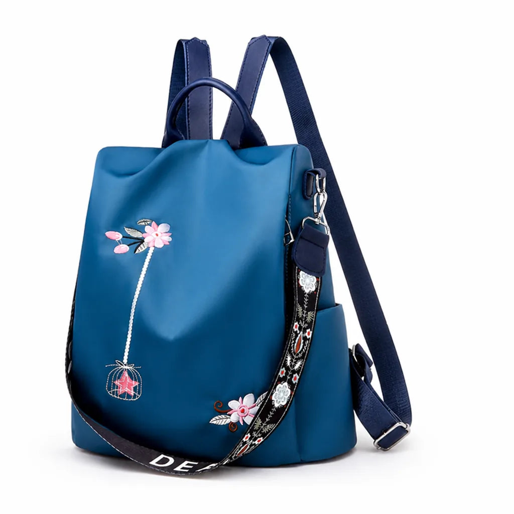 Backpack Anti-Theft Back-Opening Waterproof Oxford
