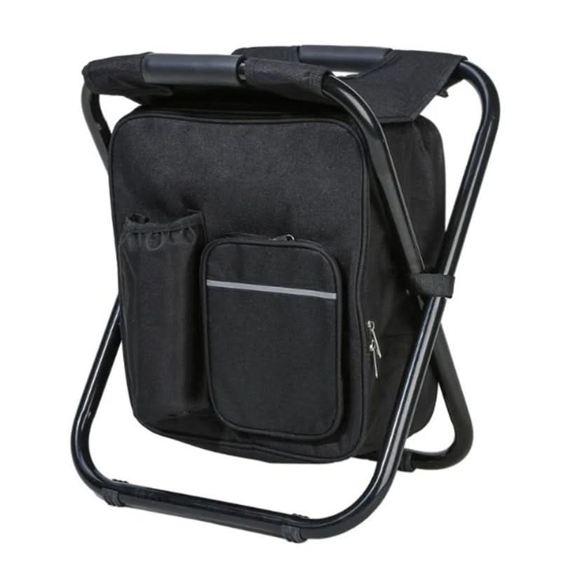 Backpack Chair with Insulated Cooler & Foldable Seat