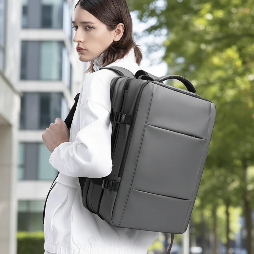 Backpack Expandable Water-Repellent Fits 17.3-Inch Laptop