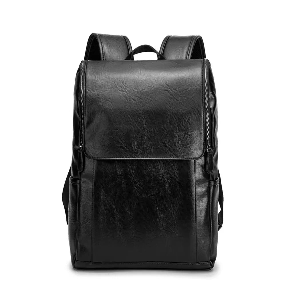 Backpack Leather Anti-Theft Multiple Compartments