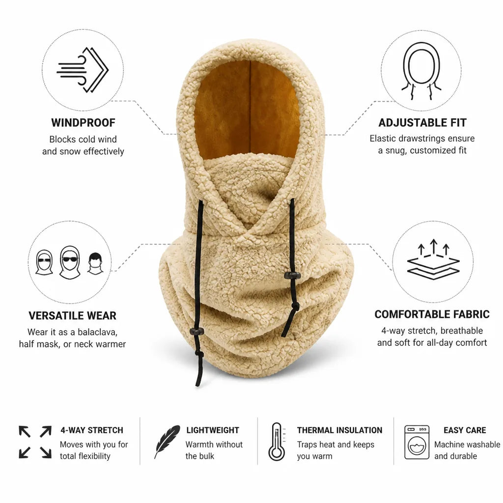 Balaclava Convertible & Adjustable Windproof
