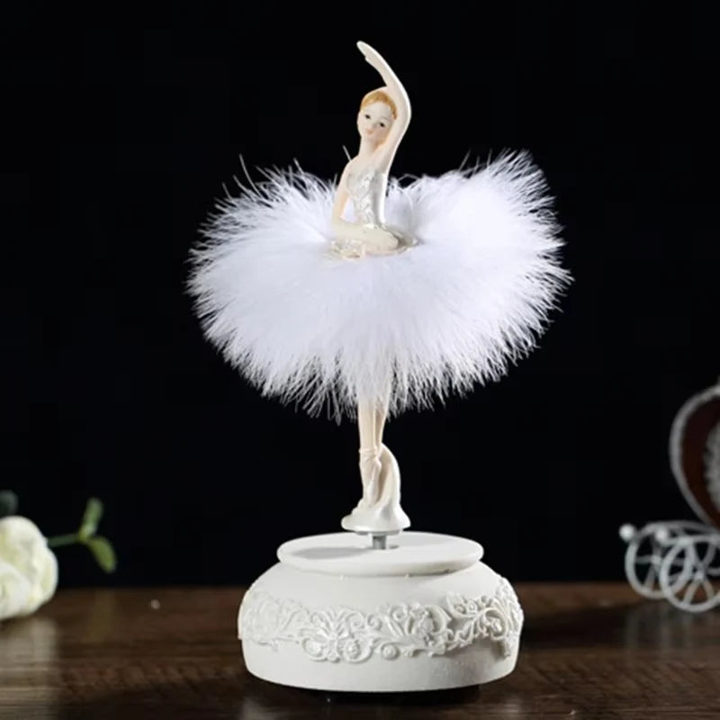 Ballerina Music Box Wind-Up Spinning Classical Melody