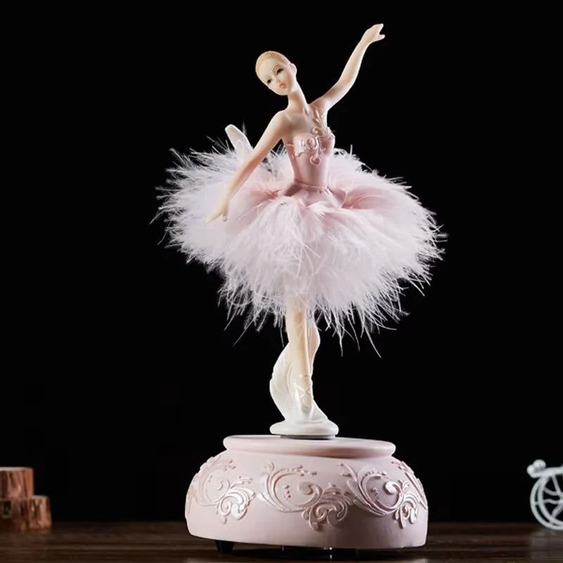 Ballerina Music Box Wind-Up Spinning Classical Melody