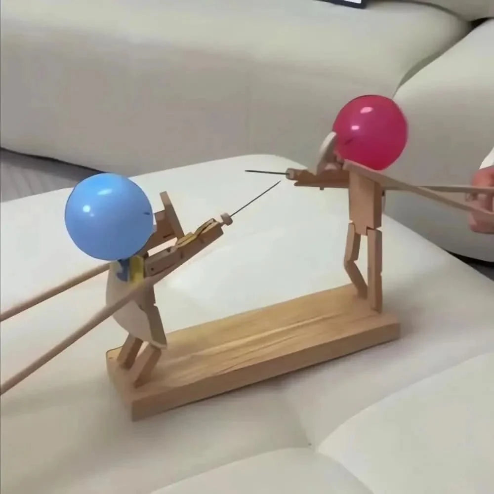 Balloon Duel Game Set Bamboo Swords & Cannons