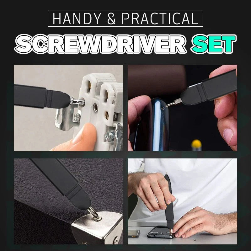 Ballpoint Pen Multi-Tool Phone Stand & Stylus 7 Screwdriver Bits