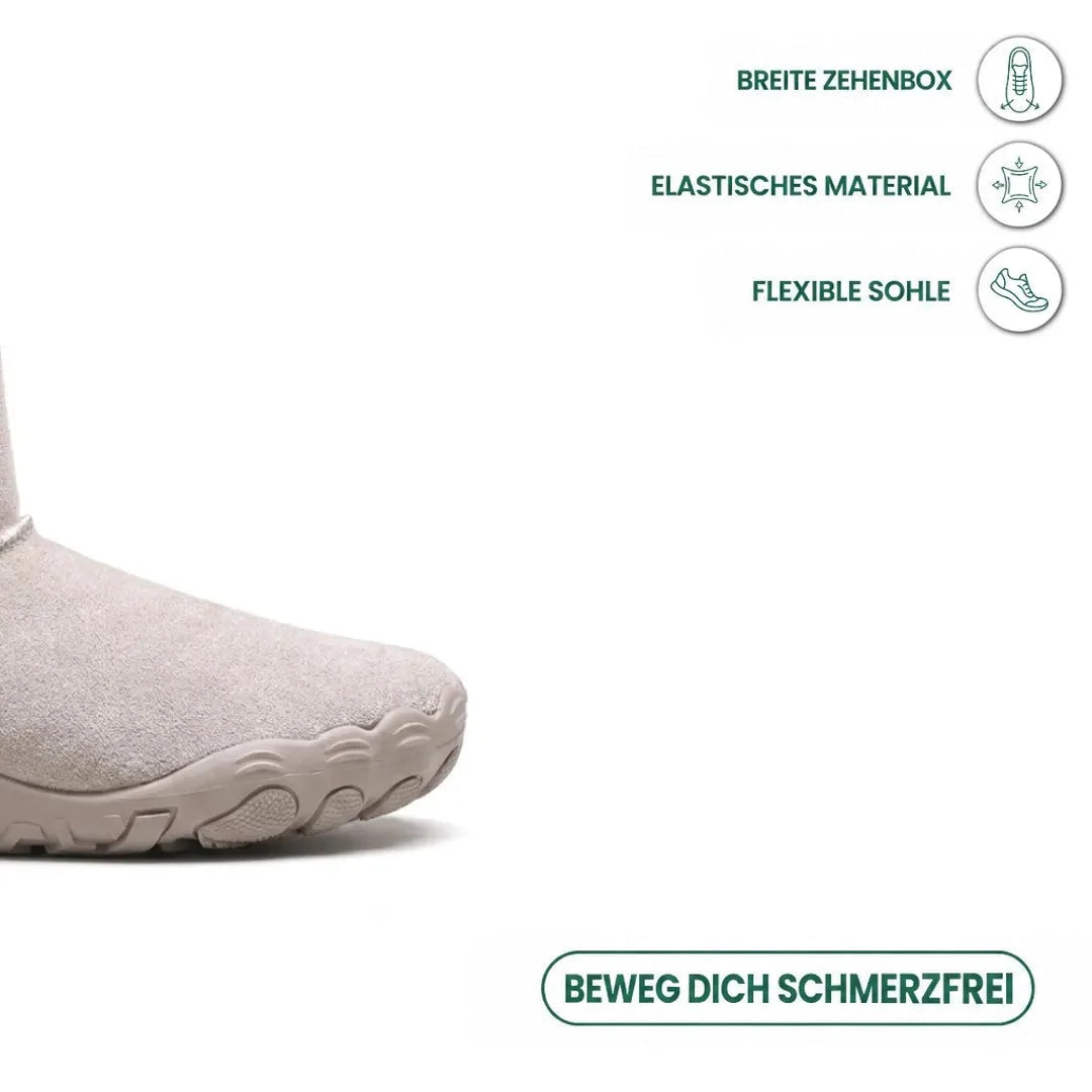 Barefoot Boots Waterproof Warm Lining Non-Slip Outsole