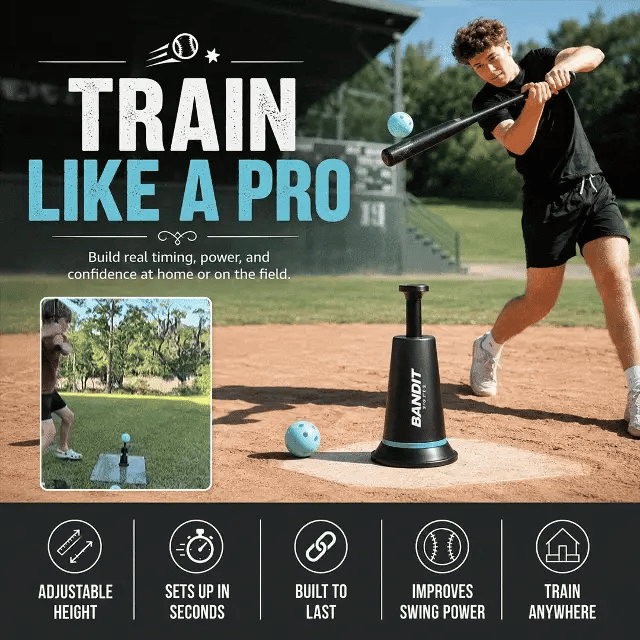Baseball Swing Trainer Portable Weighted Base for Solo Practice