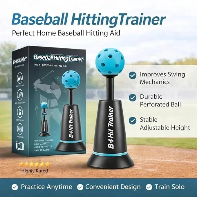 Baseball Swing Trainer Portable Weighted Base for Solo Practice