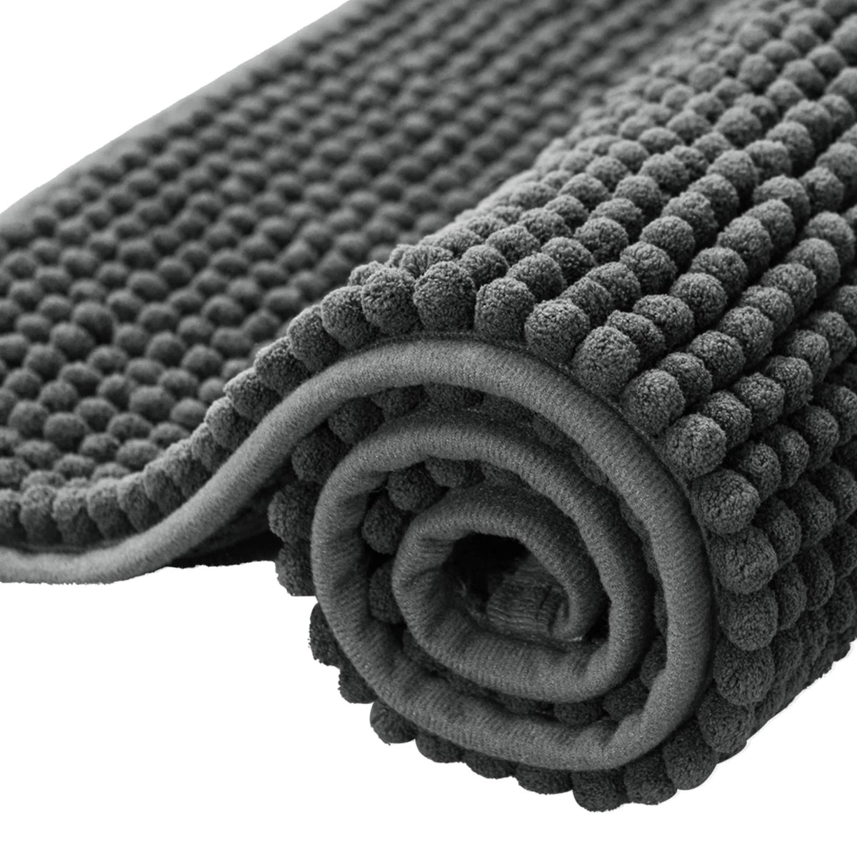 Bath Mat Chenille Absorbent Non-Slip Backing