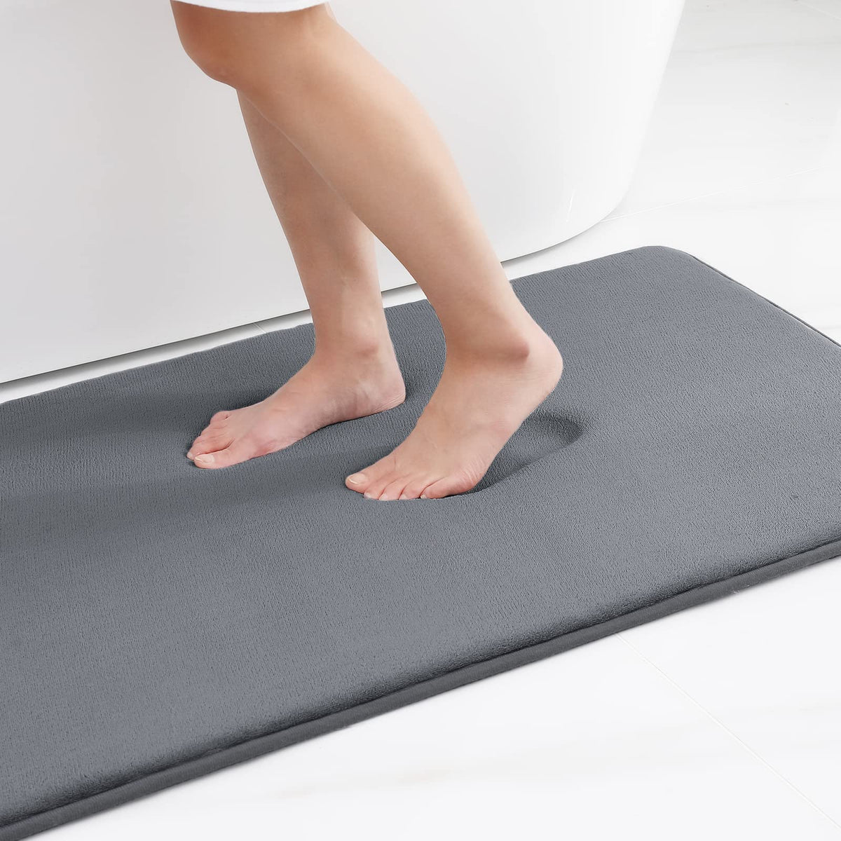 Bath Mat Memory Foam Quick-Absorbent Non-Slip Backing