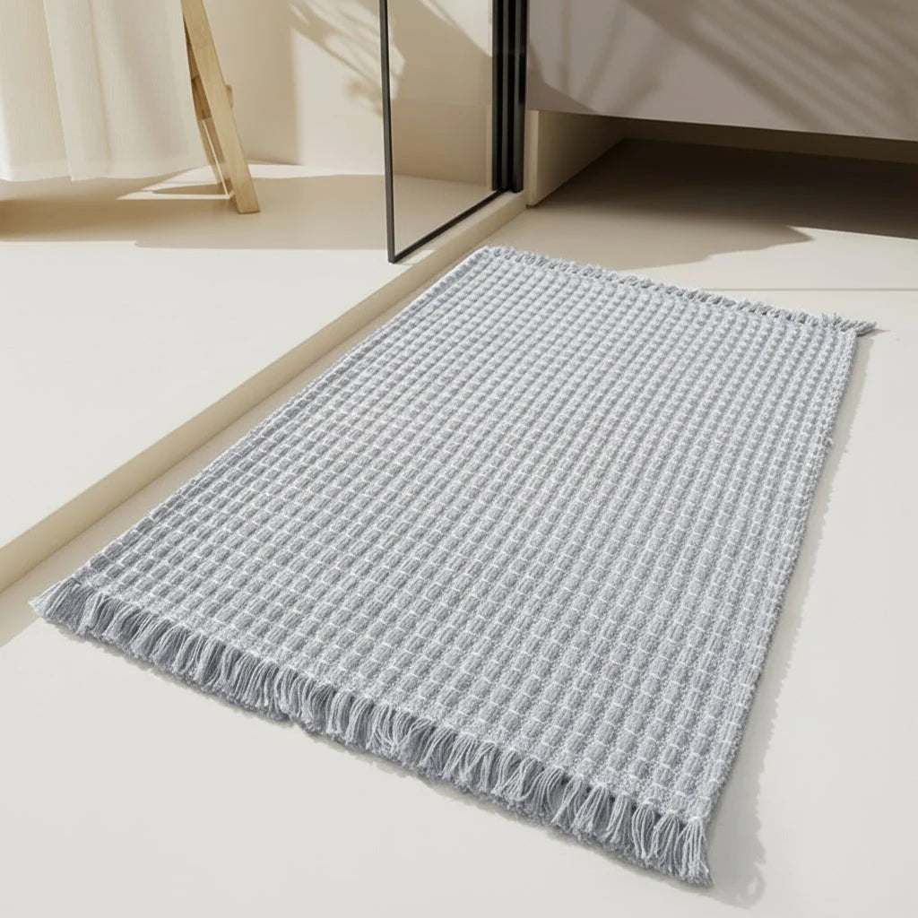 Bath Mat Microfiber Absorbent Non-Slip Backing