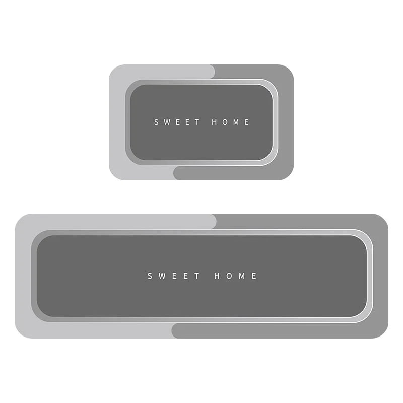 Bath Mat Microfiber Absorbent Non-Slip Backing