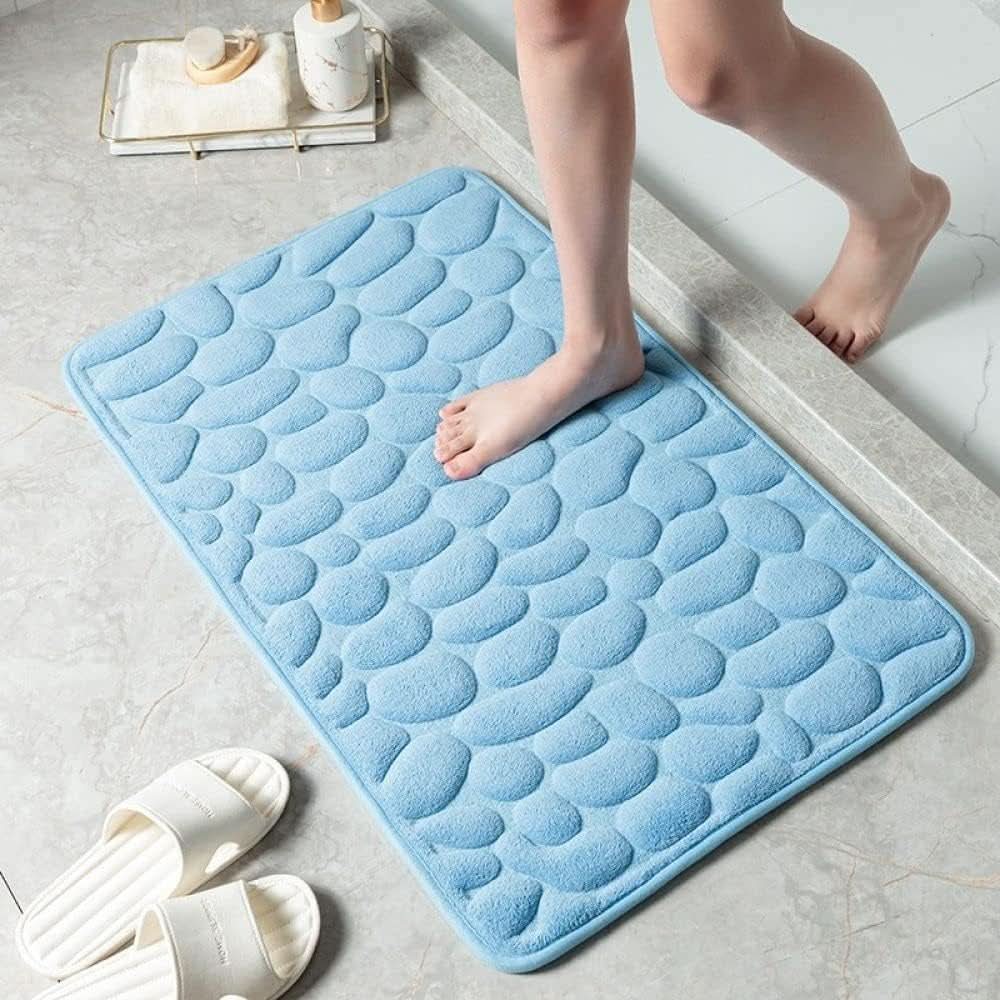 Bath Mat Microfiber Fast-Absorbing Non-Slip Washable