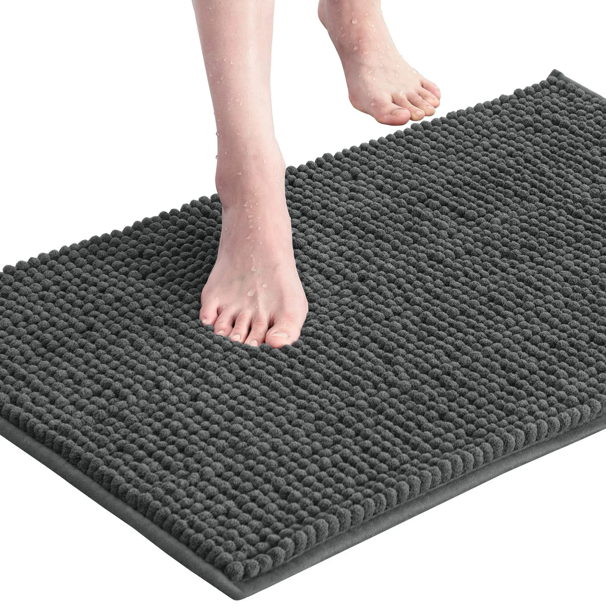 Bath Mat Microfiber Quick-Absorbing Non-Slip Backing