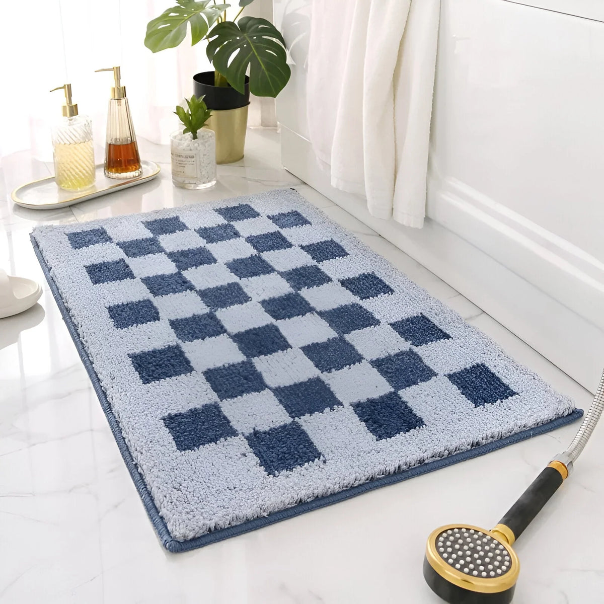 Bath Mat Microfiber Quick-Dry Machine Washable
