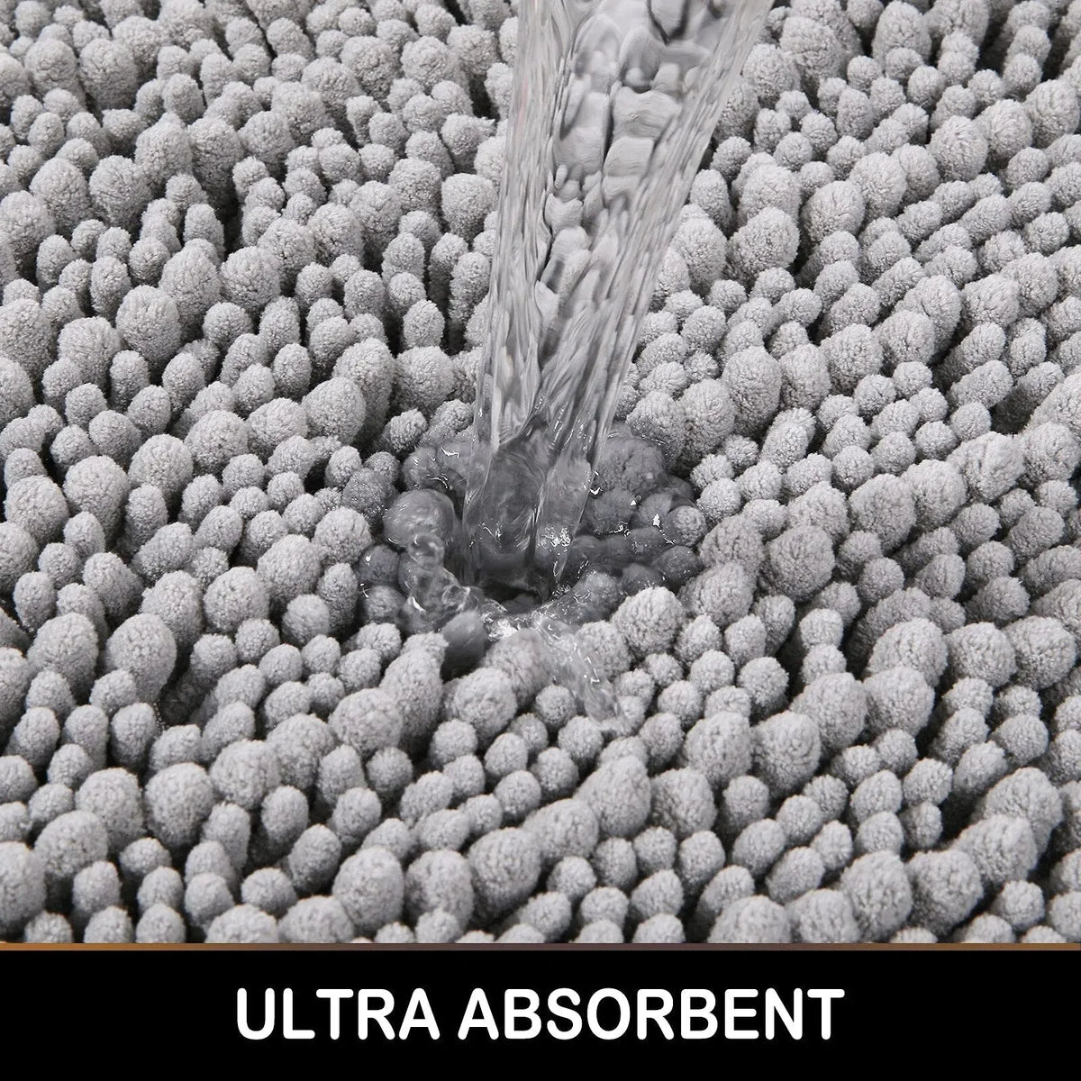 Bath Mat Plush Absorbent Non-Slip Backing