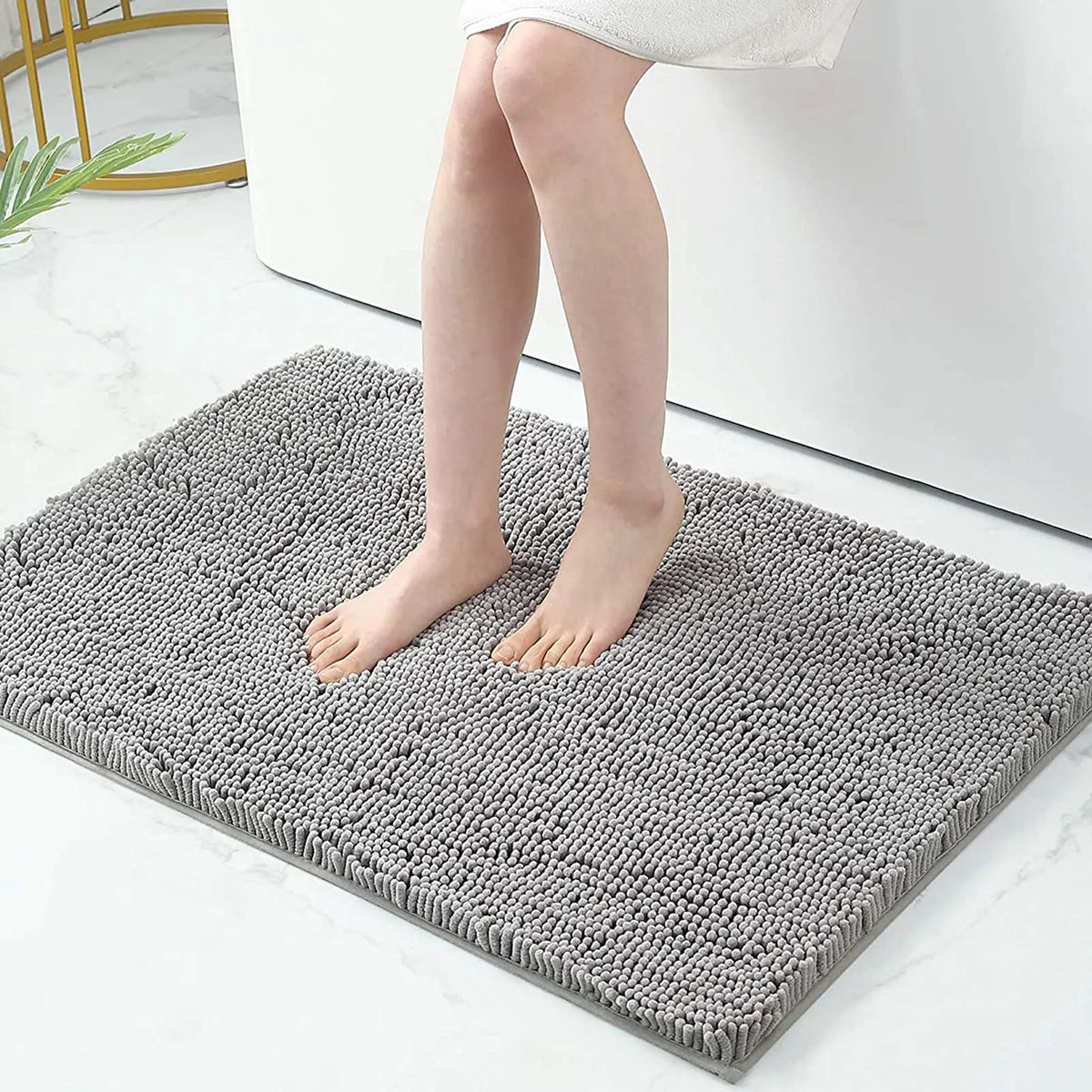 Bath Mat Plush Absorbent Non-Slip Backing