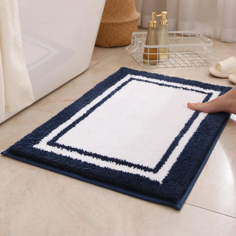 Bath Mat Plush Absorbent Non-Slip Machine-Washable